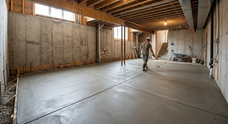 Basement Concrete Installation in Pickens County, GA