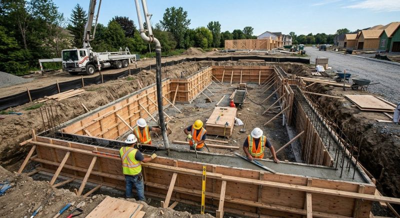 Concrete Foundation Installation in Canton, GA