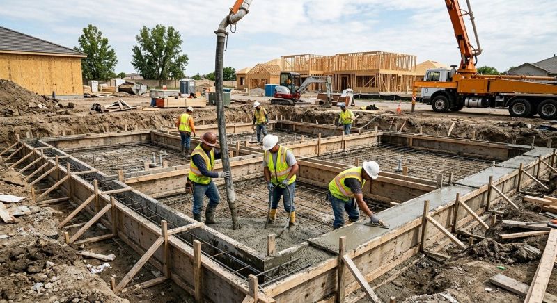 Concrete Foundation Installation in Hoschton, GA