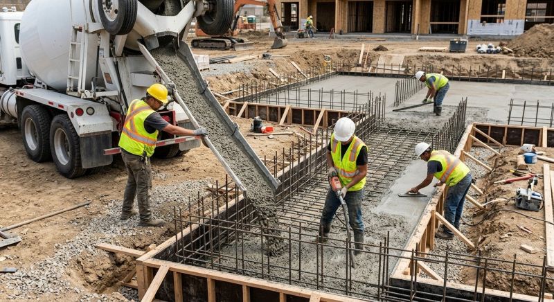 Foundation Wall Pouring in Dahlonega, GA